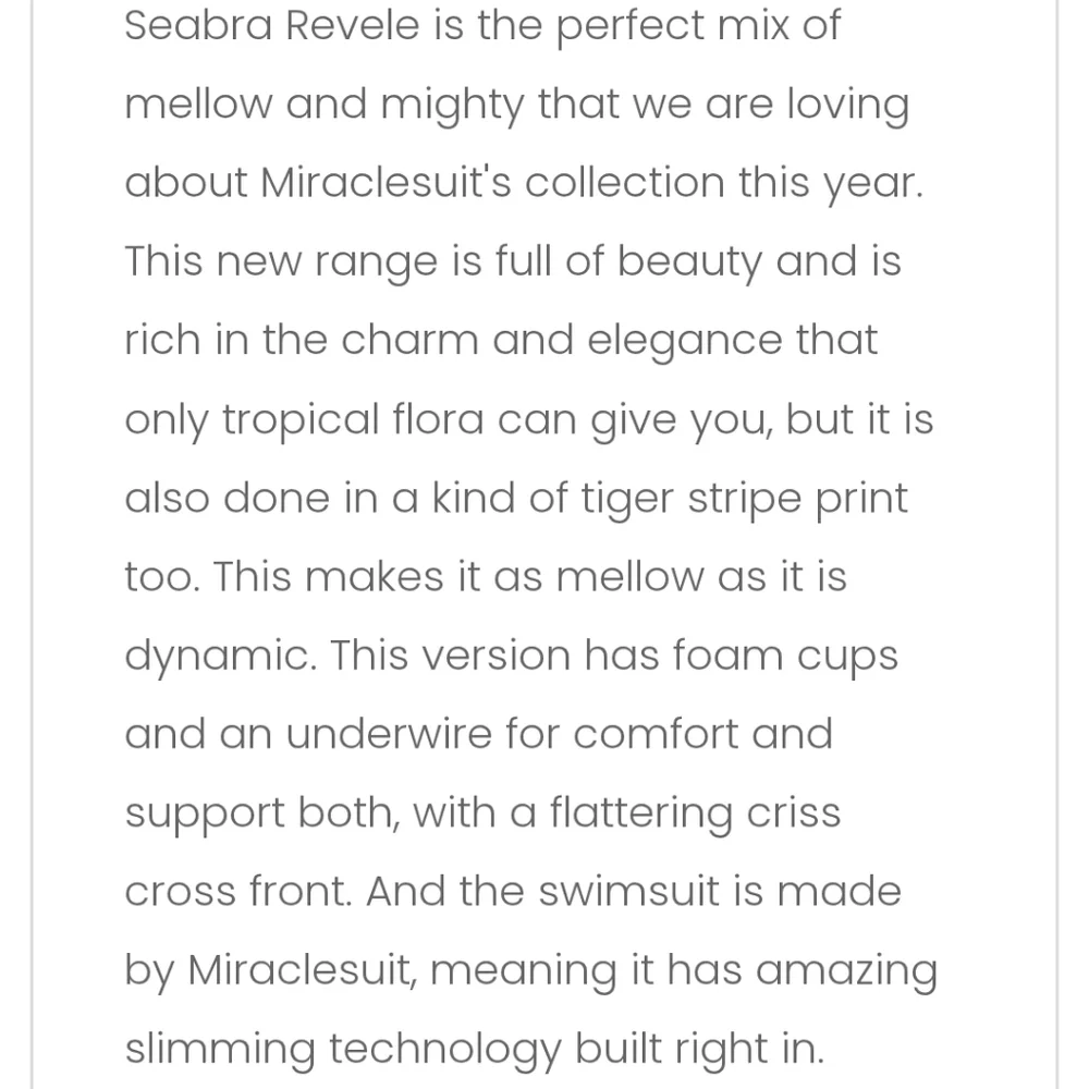 New!Miraclesuit Seabra‎ Revele Swimsuit